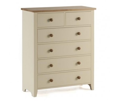 Camden Two Tone 2 Over 4 Deep Chest Of Drawers