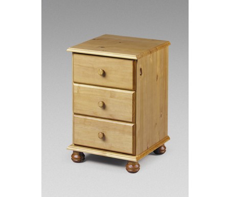 Julian Bowen Pickwick 3 Drawer Bedside Chest