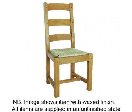 Parisienne Pine Dining Chair With Rush Seat Base