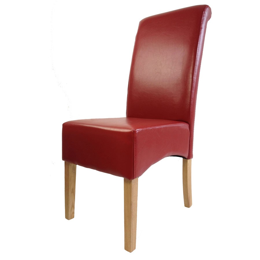 Red Leather Dining Chair | Red Kitchen & Dining Chairs